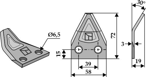 Kniver til fôrblandere