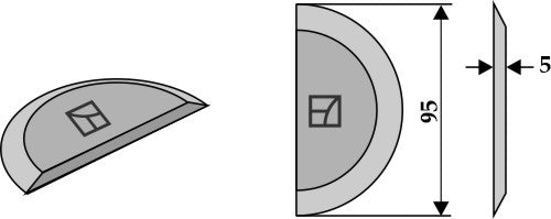 Fôrblanderkniver for sveising