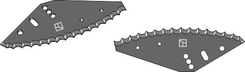 Fodder mixer knives - hard metal faced