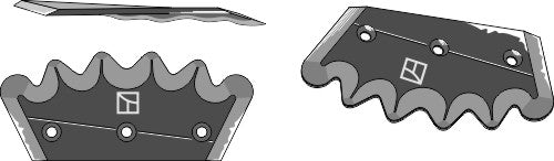 Food mixer knives, right