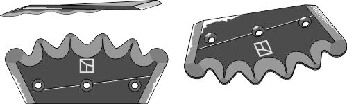 Fodermiksernive - hårdmetalbelagt, venstre