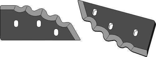 Food mixer knives - hard metal faced - right