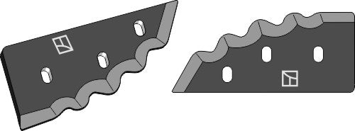 Food mixer knives - hard metal faced - left