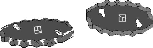 Food mixer knives - hard metal faced