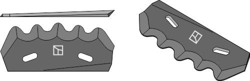 Matblandningskniv – hårdmetallbelagd, vänster