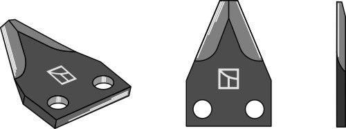 Food mixer knives - hard metal faced