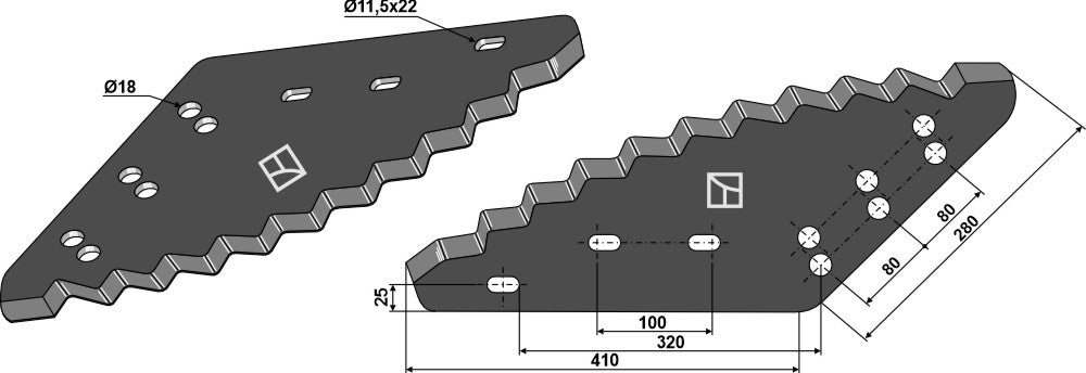Food mixer knives - hard metal faced