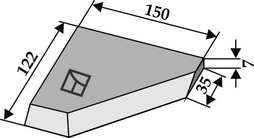 Left-side corner knife