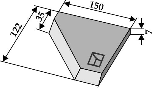 Right-side corner knife