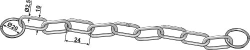 Safety-chain, galvanized