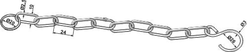 Safety-chain, galvanized