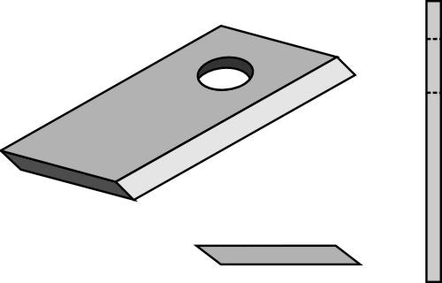 Rotorklippareblad 96x48 mm