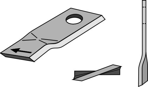 Rotorklippareblad 100x47 mm