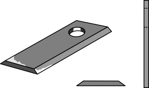 Rotary mower blade 120x45mm