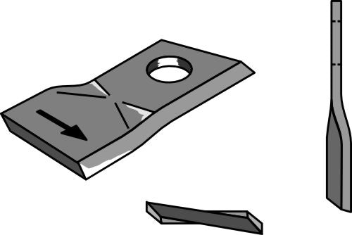 Rotary mower blade 98x48mm