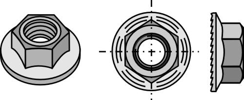 Hexagon nut - M12x1,75