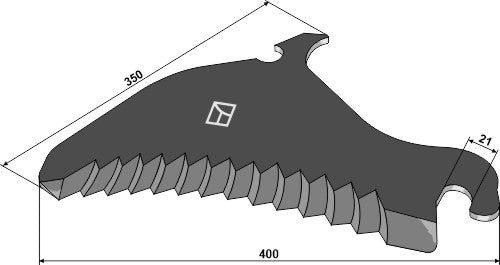 Ensilage kniv 400 mm