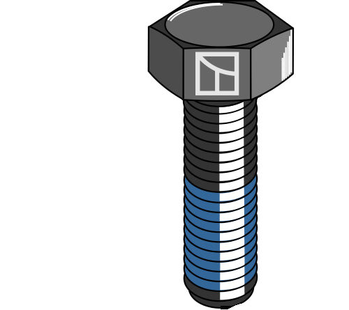 Bolt med selvlåsende gevind