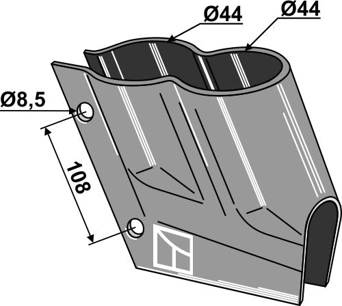 Dubbelkonsol för gödselspridare