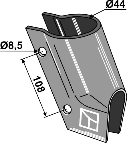 Enkelfäste för gödselspridare