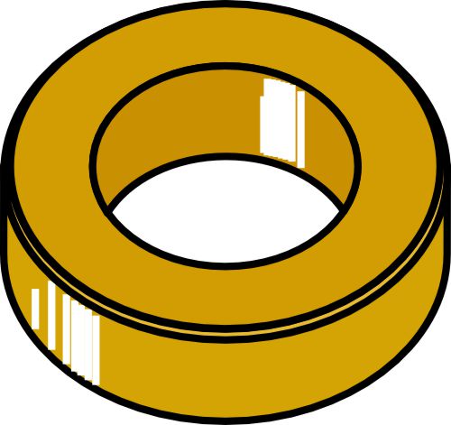 Muovinen aluslevy Ø24x5xØ15