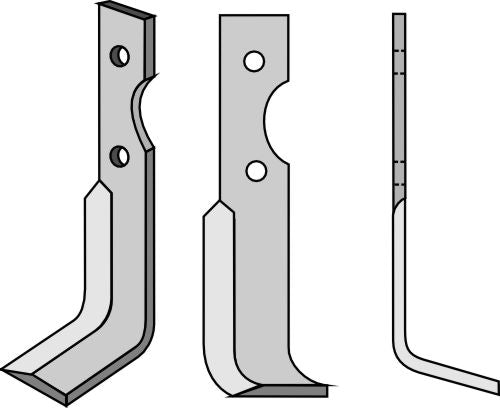 Klinge 205 x 30 mm, højre