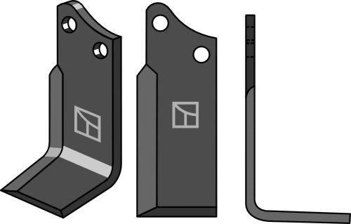 Klinge 135 x 50 mm, højre