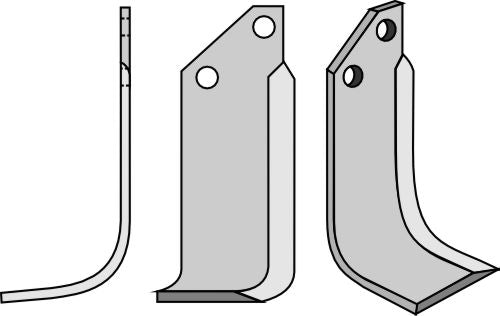 Klinge 135 x 50 mm, venstre