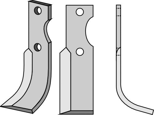Blad 245 x 50 mm, höger
