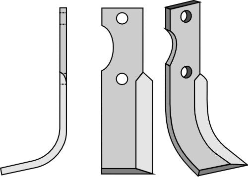 Terä 255 x 50 mm, vasen