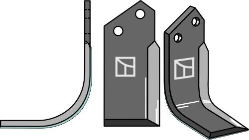 Terä 108 x 80 mm, vasen - DURAFACE