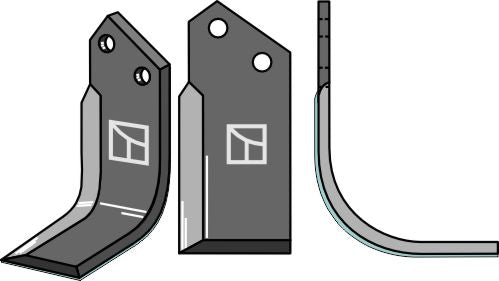 Blad 180x80mm, høyre - DURAFACE