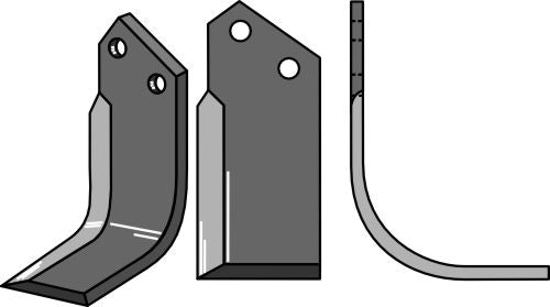 Terä 180 x 80 mm, oikea