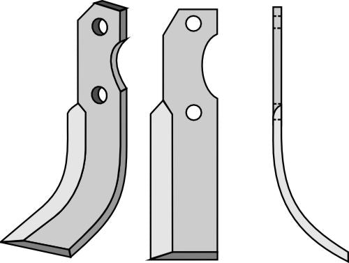 Blade 220x40mm, right