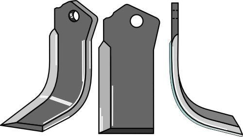 Blade DURAFACE 200x80mm, right
