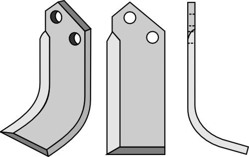 Klinge 145 x 60 mm, højre