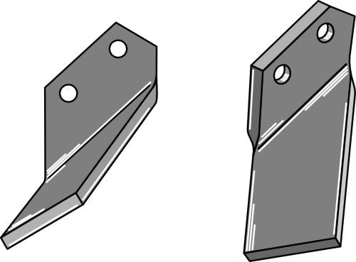 Roterende tand 170x90 mm, venstre