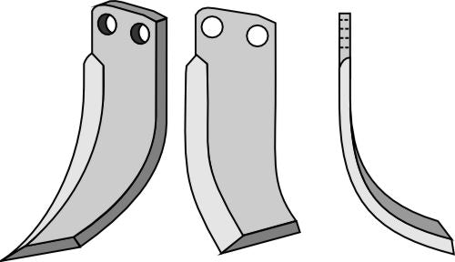 Blad 192x80mm, høyre