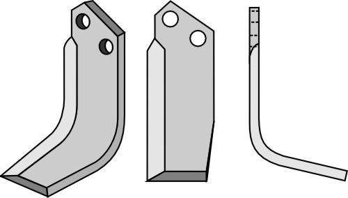 Blad 142 x 50 mm, höger