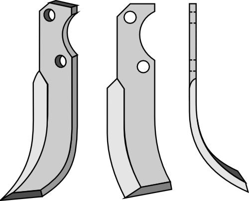 Blad 200x45mm, høyre