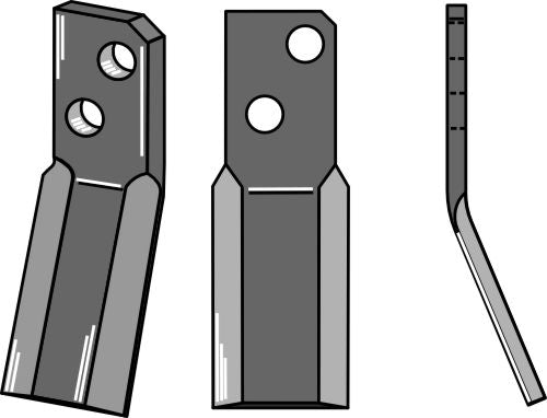 Rotary-tine 195x60mm