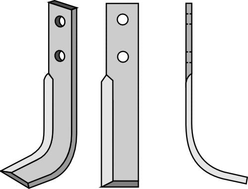 Blad 180x35mm, høyre