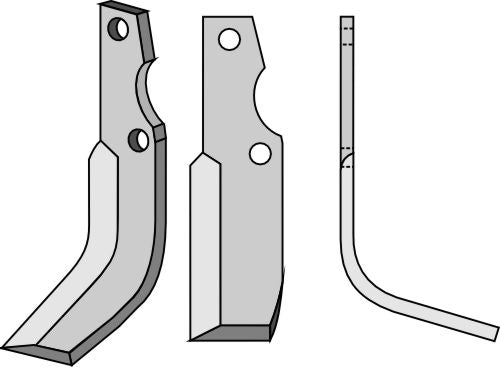 Blad 250x60mm, høyre