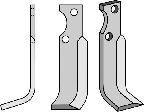 Blad 185x40mm, venstre