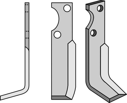 Terä 195 x 45 mm, vasen