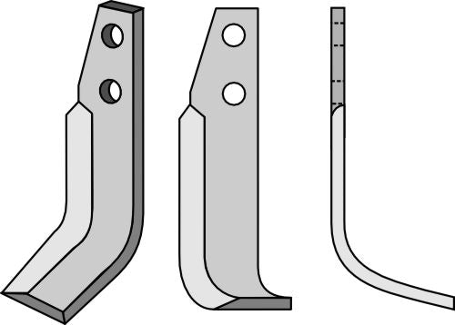 Blad 190 x 45 mm, höger