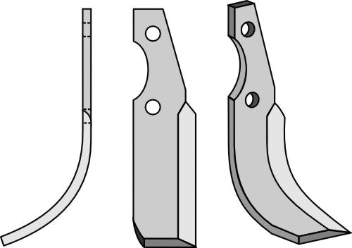 Terä 210 x 40 mm, vasen
