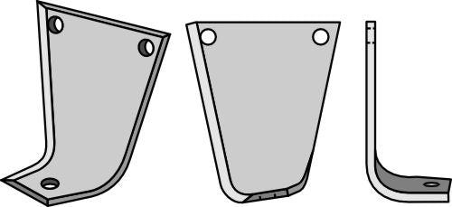Blad 78x83mm, høyre