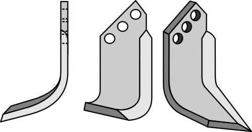 Blad 140x60mm, venstre