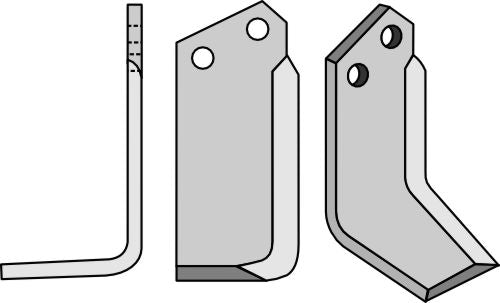 Blad 180x80mm, venstre